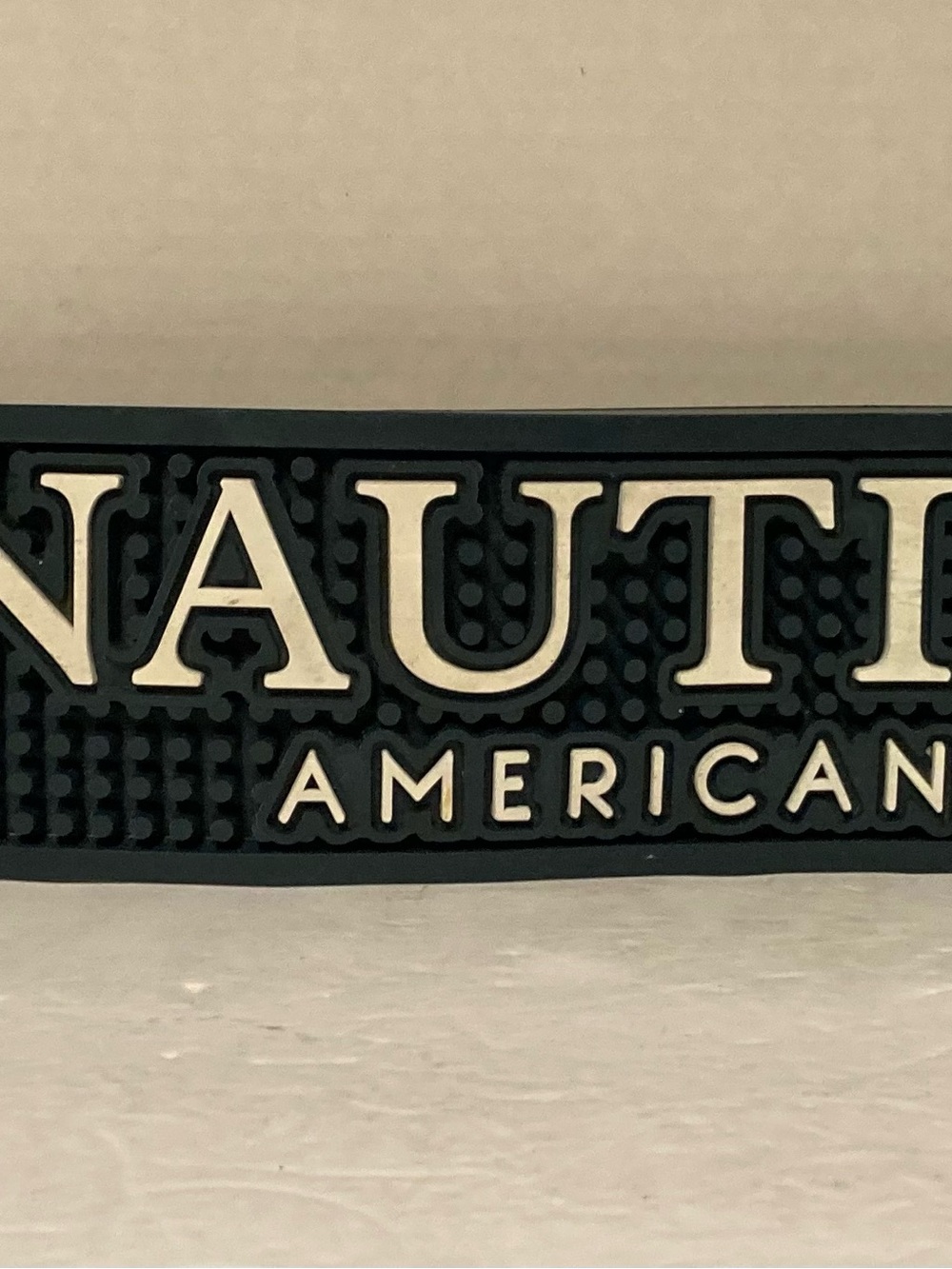 Bar Mat Rubber Man Cave Barware Teal Nautical American Gin